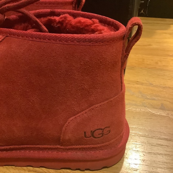 Mens Red UGG Suede Chukka Boots Size 11 - Picture 14 of 15